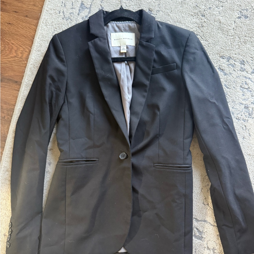 Banana Republic Black Lightweight Shirt Jacket